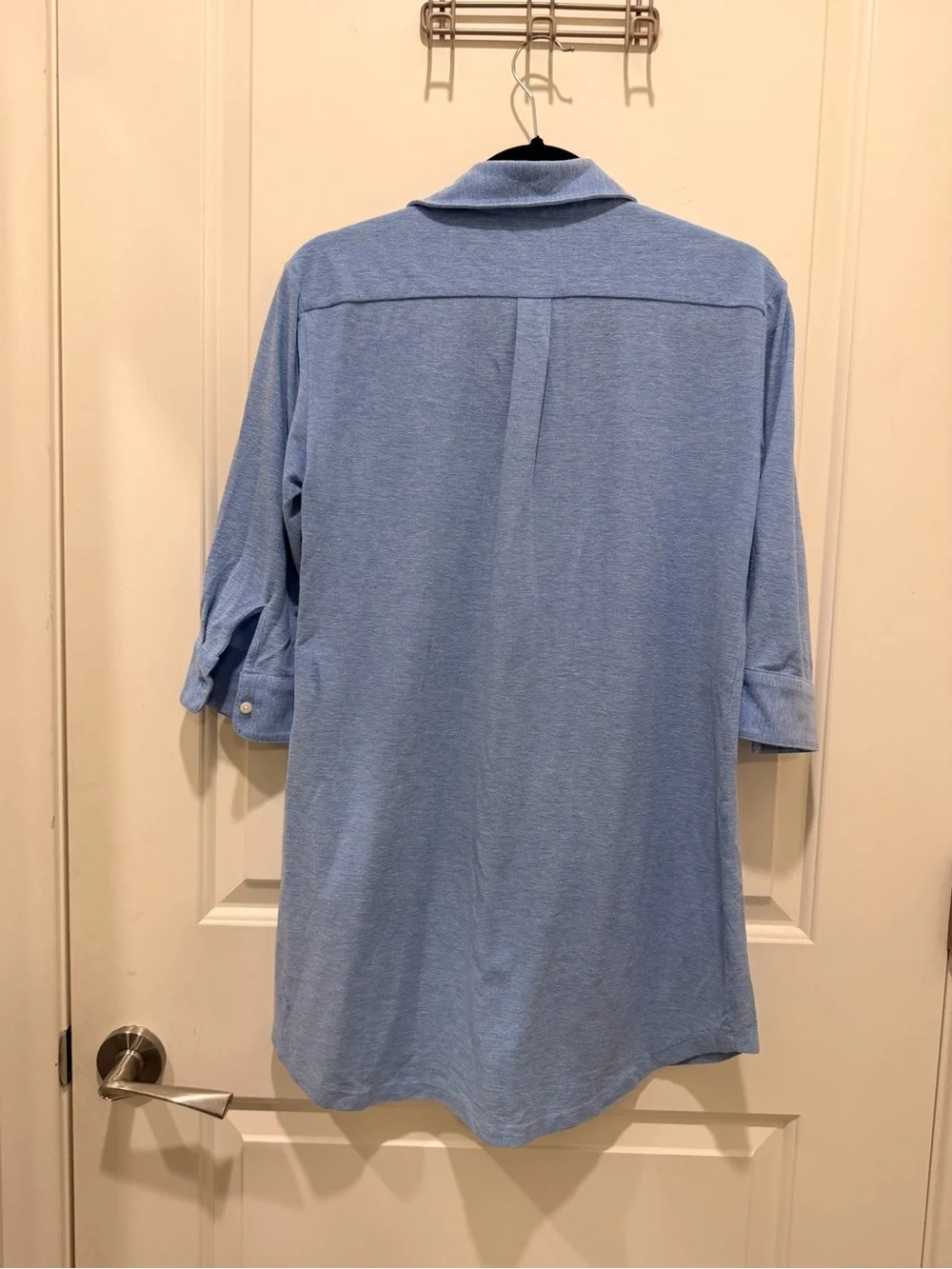 Lauren Ralph Lauren Blue Heathered Polo Tunic Dress M
